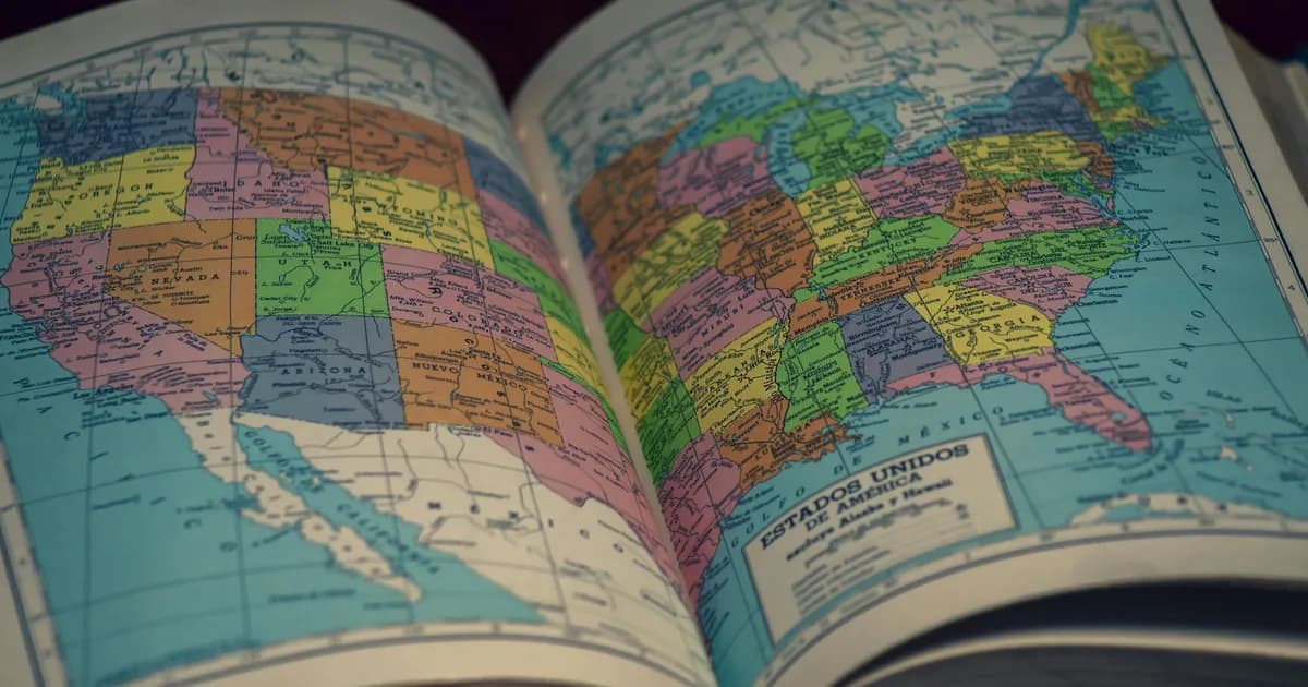 Map of the USA with internet provider logos for each state.