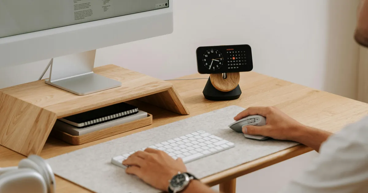 Remote worker using high-speed internet at a cozy home office desk.
